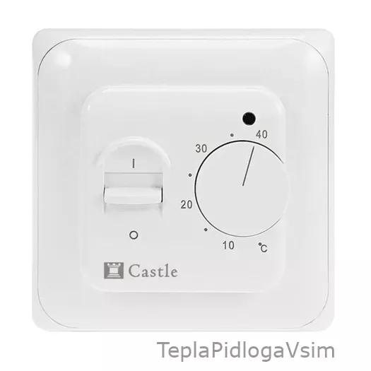 Фото 1 - Терморегулятор механический Castle RTC 70.26 Белый