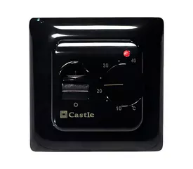 Терморегулятор механический Castle RTC 70.26 Черный матовый