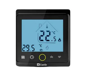Терморегулятор програмований Castle AC603H Wi-Fi Чорний