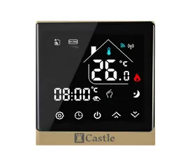 Терморегулятор программируемый Castle AC8400H Золотой