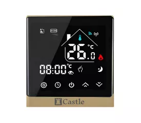 Терморегулятор програмований Castle AC8400H Wi-Fi Золотий