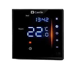 Терморегулятор програмований Castle AC601H Wi-Fi Чорний