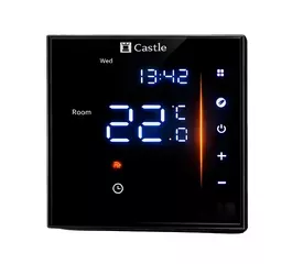 Терморегулятор програмований Castle AC601H Wi-Fi Чорний