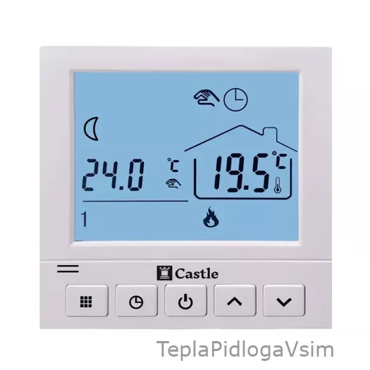 Фото 1 - Терморегулятор программируемый для котла Castle AC8078G Wi-Fi