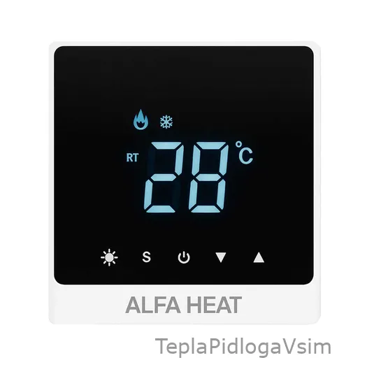 Фото 1 - Терморегулятор програмований ALFA HEAT Smart Wi-Fi