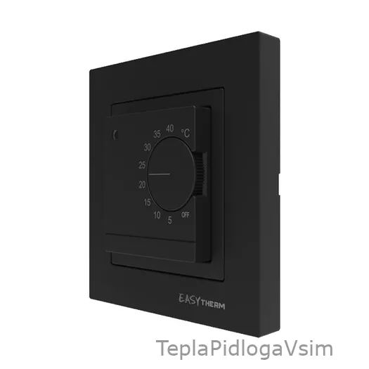 Фото 1 - Терморегулятор Easytherm ET-25 Чорний матовий