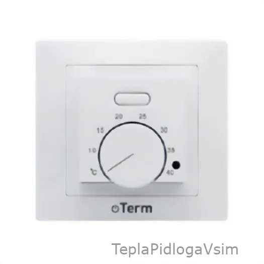 Фото 1 - Терморегулятор механічний TERM ASFORA Білий