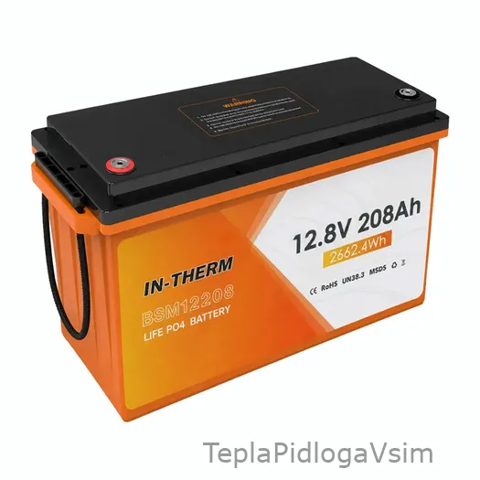 Фото 1 - Акумулятор In-Therm BSM12208 LiFePO4 12.8V 208Ah 2662 W