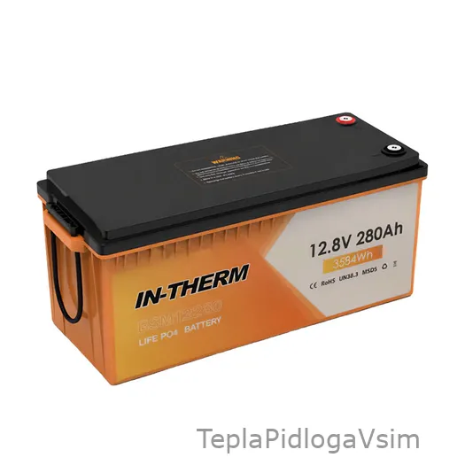 Фото 1 - Акумулятор In-Therm BSM12280 LiFePO4 12.8V 280Ah 3584 W
