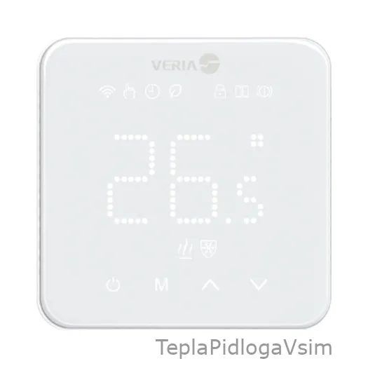 Фото 1 - Терморегулятор Veria Control WT45 Wi-Fi Білий