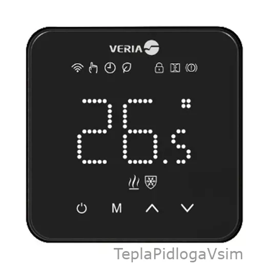 Фото 1 - Терморегулятор Veria Control WT45 Wi-Fi Чёрный